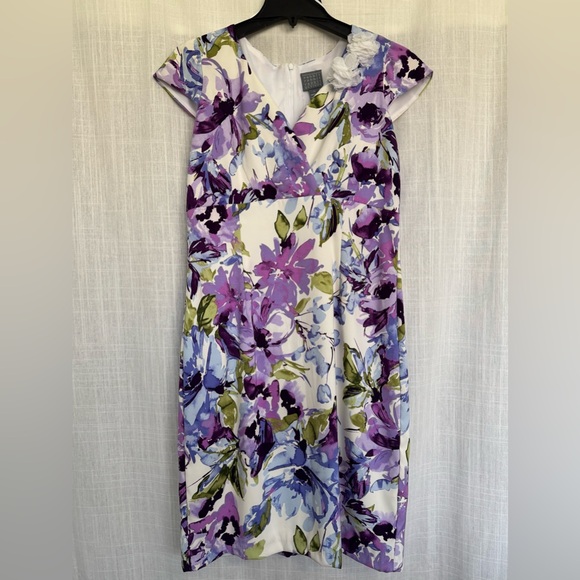 Floral Sheath Dress Size 12 Formal Spring Easter Rabbit Rabbit Rabbit brand - Picture 1 of 16